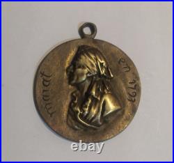 Médaille en Bronze Marat en 1793 rare, portrait de Jean-Paul Marat, révolution