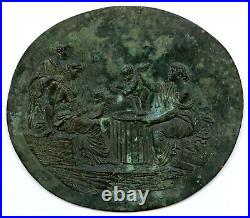 Medaille francaise bas-relief XIX eme, bronze