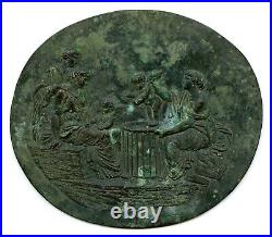 Medaille francaise bas-relief XIX eme, bronze