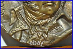 Médaille médaillon sculpture bronze 19 siècle XIX 1831 Kleber DAVID D'ANGERS