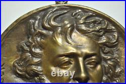 Médaille médaillon sculpture bronze 19 siècle XIX 1831 Kleber DAVID D'ANGERS