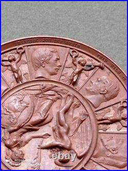 Médaille pax conciliata lutetiae parisiorum 30. MARS 1856 Bronze Rare
