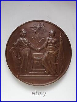 Médaille pose de la 1ere Pierre Mairie de PARIS 1892