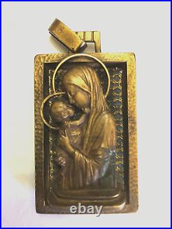 Medaille vitraux par augis vierge a l'enfant jesus