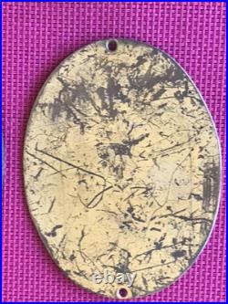 Medaillon Bronze Doré Plaque Porcelaine Dlg Wegwood XIX Eme Siecle