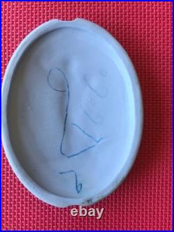 Medaillon Bronze Doré Plaque Porcelaine Dlg Wegwood XIX Eme Siecle