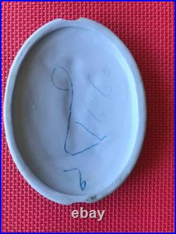 Medaillon Bronze Doré Plaque Porcelaine Dlg Wegwood XIX Eme Siecle