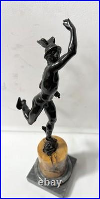 Mercure Groupe en bronze a patine brune par Jean de Bologne. XIX siècle