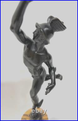 Mercure Groupe en bronze a patine brune par Jean de Bologne. XIX siècle