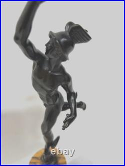 Mercure Groupe en bronze a patine brune par Jean de Bologne. XIX siècle