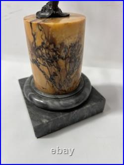 Mercure Groupe en bronze a patine brune par Jean de Bologne. XIX siècle