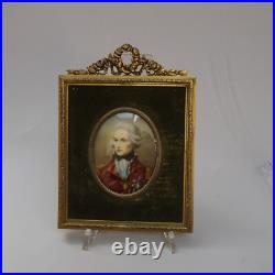 Miniatures Anciennes Avec Encadrements En Bronze XIXe Siècle