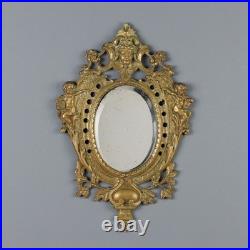 Miroir Ancien Bronze Décorations XIXe-XXe Siècle Original