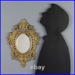 Miroir Ancien Bronze Décorations XIXe-XXe Siècle Original
