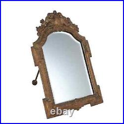 Miroir Ancien Bronze Métal Europe du XIXe Siècle Original