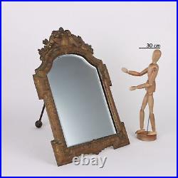 Miroir Ancien Bronze Métal Europe du XIXe Siècle Original