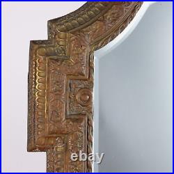 Miroir Ancien Bronze Métal Europe du XIXe Siècle Original