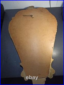 Miroir ancien mural en bronze massif style Rococo XIXe siècle 65cm x 39 cm