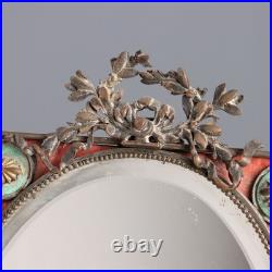 Miroir de Table Ancien Bronze Décorations France du XIXe Siècle Original