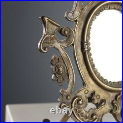 Miroir de Table Ancien Bronze Décorations XIXe-XXe Siècle Original