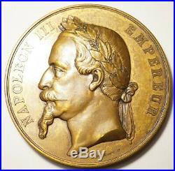 Napoleon III Rare & Grosse Medaille Du Voyage En Algerie 1865