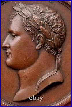 Napoleon Rare médaille d'époque en Bronze, Baptème du Roi de Rome 1811 Andrieu