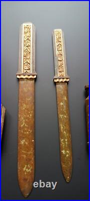 Nécessaire De Bureau De La Fin Du XIX ème Siècle, En Bronze Signé A Sadoux Nécessaire De Bureau De La Fin Du XIX ème Siècle, En Bronze Signé A Sadoux