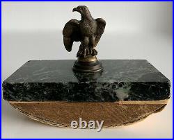 Nécessaire De Bureau De La Fin Du XIX ème Siècle, marbre et bronze