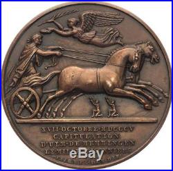 O4384 RARE Médaille Napoléon Ier Capitulation Ulm Memmingen 1805 Jaley Denon