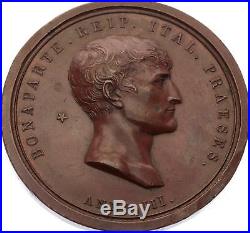 O4475 Scarce Médaille Napoléon Bonaparte Manfredini 1800 AU -Faire offre