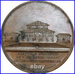 O5223 Rare Médaille Louis XVIII abattoir Orléans Gayrard 1819 Desnoyers SPL