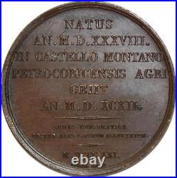 O5339 Rare Médaille Michel De Montaigne Gatteaux 1817 Baron Desnoyers SPL
