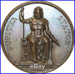 O5384 Rare Medal Napoleon I Bonaparte Essling Antwerp British 1809 Desnoyers SPL