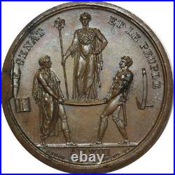 O5418 Rare Médaille Napoleon I sacre An XIII 1804 Jeuffroy Baron Desnoyers SUP