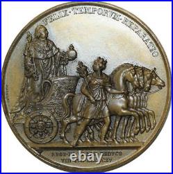 O5502 Rare Médaille Louis XVIII 2nd Entrée Roi Paris De Puymaurin 1815 Desnoyers