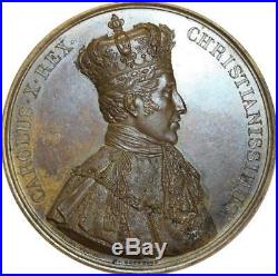 O5538 Médaille Charles X Sacre Reims Gatteaux 1825 Baron Desnoyers FDC