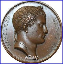 O5559 Rare Médaille Napoléon I 1806 Andrieu Jaley Ulm Memmingen Desnoyers SPL