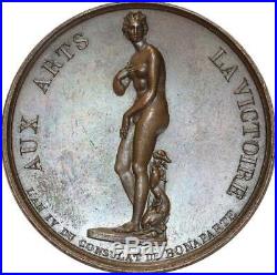 O5601 Rare Médaille Consulat Napoleon Vénus Médicis 1803 Jeuffroy Desnoyers SUP