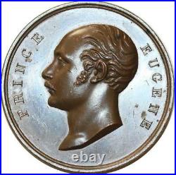 O5731 Rare Médaille Prince Eugène Beauharnais Losch 1825 Munich Desnoyers SPL