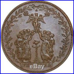 O5766 Rare Médaille Henri III Roi Félicitas 1574 Baron Desnoyers SPL