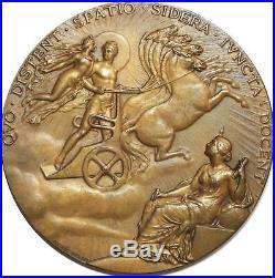 O6441 Rare Médaille ART NOUVEAU Passage Vénus Soleil Dubois 1874 SUP