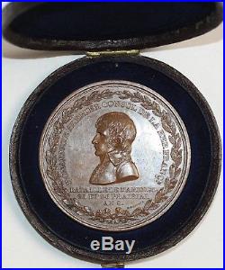O6550 Rare Coffret Médaille Bonaparte Marengo Auguste An 8 SUP -Make offer