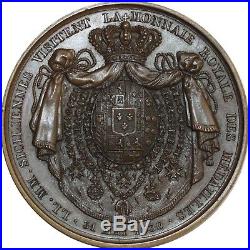 O6951 Rare Médaille Deux-Siciles François Ier Marie-Is. Visite Monnaie Paris SUP
