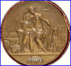 O7086 Rare Médaille Centenaire École Polytechnique Max Bourgeois 1894 SUP
