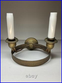 PAIRE D'APPLIQUES EN BRONZE DORÉ ÉPOQUE EMPIRE, LUMINAIRE XIX eme SIÈCLE