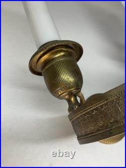 PAIRE D'APPLIQUES EN BRONZE DORÉ ÉPOQUE EMPIRE, LUMINAIRE XIX eme SIÈCLE