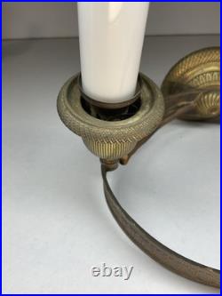 PAIRE D'APPLIQUES EN BRONZE DORÉ ÉPOQUE EMPIRE, LUMINAIRE XIX eme SIÈCLE