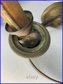 PAIRE D'APPLIQUES EN BRONZE DORÉ ÉPOQUE EMPIRE, LUMINAIRE XIX eme SIÈCLE