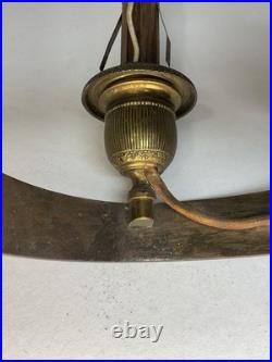 PAIRE D'APPLIQUES EN BRONZE DORÉ ÉPOQUE EMPIRE, LUMINAIRE XIX eme SIÈCLE