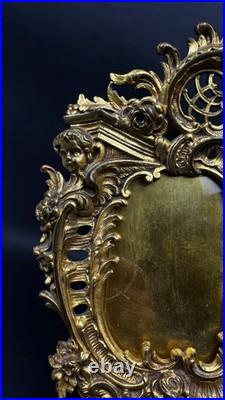 PAIRE DE CADRES EN BRONZE DORÉ STYLE LOUIS XV FIN XIXe SIÈCLE
